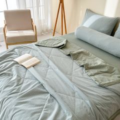 5Pcs Japan Linen |  New Colection  Bedsets Summer Blanket 230*200 Drap Freesize | ID jp025009