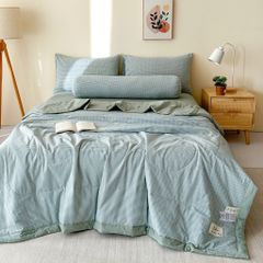 5Pcs Japan Linen |  New Colection  Bedsets Summer Blanket 230*200 Drap Freesize | ID jp025009