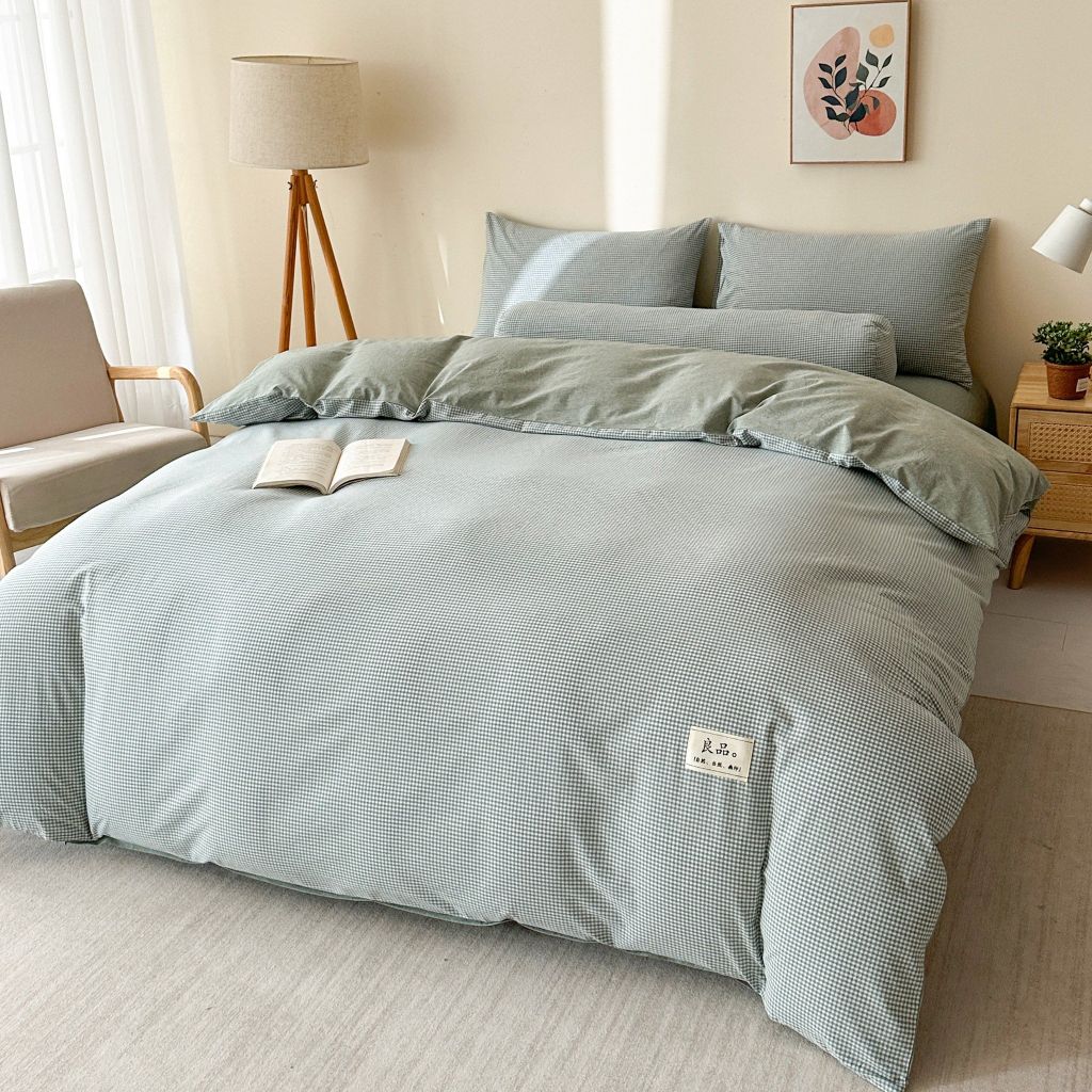 5Pcs Japan Linen |  Standard size duvet cover Bedding Set Drap Freesize | ID CL5P025COV008