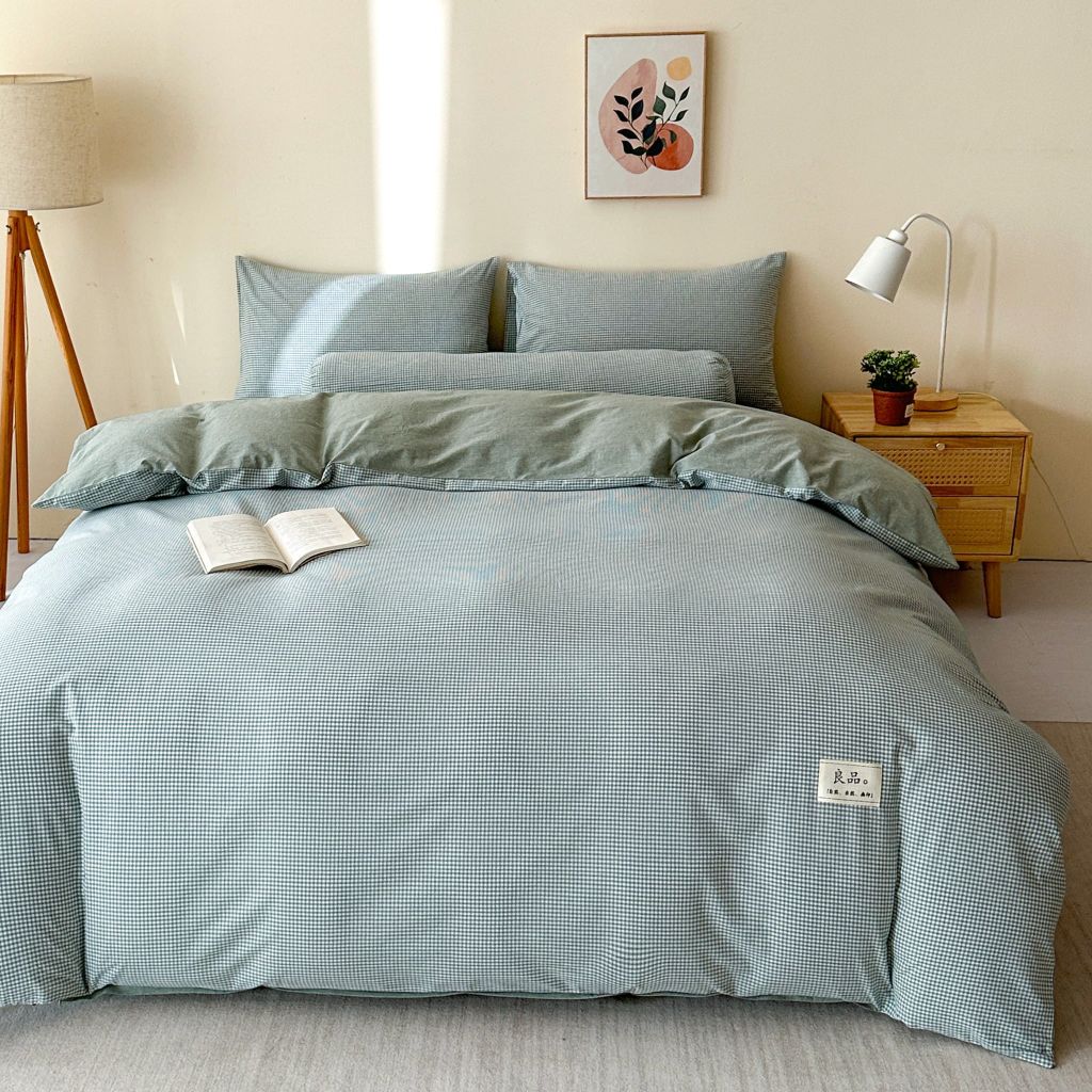 4Pcs Cotton Linen Japan | Set Cotton Đũi Nhật 4 Món Tiêu Chuẩn | ID 4PCSMUJPCLINENID27