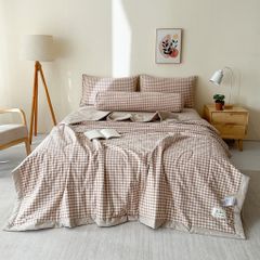 5Pcs Japan Linen |  New Colection  Bedsets Summer Blanket 230*200 Drap Freesize | ID jp025005