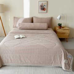 5Pcs Japan Linen |  New Colection  Bedsets Summer Blanket 230*200 Drap Freesize | ID jp025005