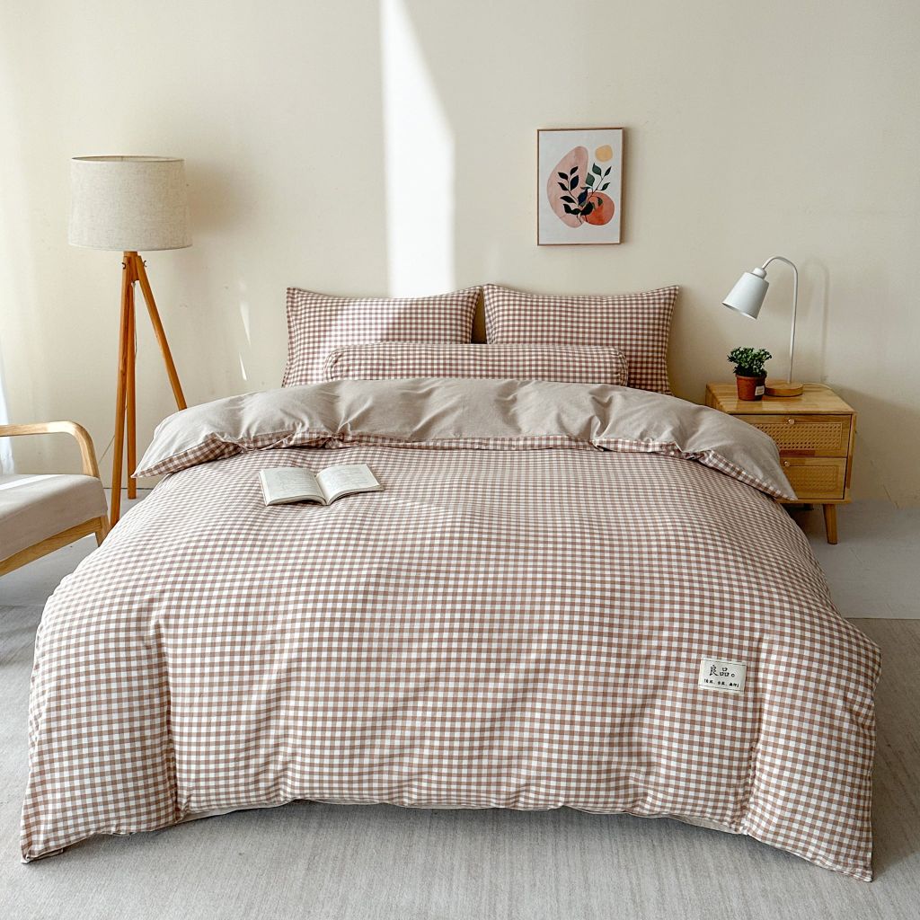 4Pcs Cotton Linen Japan | Set Cotton Đũi Nhật 4 Món Tiêu Chuẩn | ID 4PCSMUJPCLINENID29