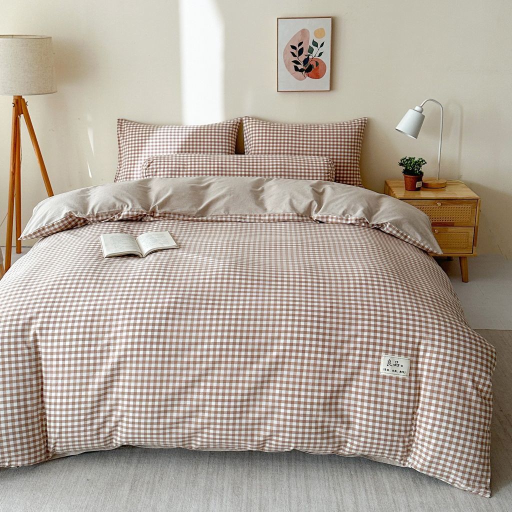 5Pcs Japan Linen |  Standard size duvet cover Bedding Set Drap Freesize | ID CL5P025COV004