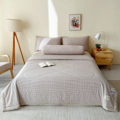 5Pcs Japan Linen |  New Colection  Bedsets Summer Blanket 230*200 Drap Freesize | ID jp025008