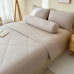 5Pcs Japan Linen |  New Colection  Bedsets Summer Blanket 230*200 Drap Freesize | ID jp025008