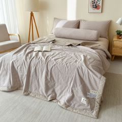 5Pcs Japan Linen |  New Colection  Bedsets Summer Blanket 230*200 Drap Freesize | ID jp025008