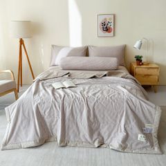 5Pcs Japan Linen |  New Colection  Bedsets Summer Blanket 230*200 Drap Freesize | ID jp025008