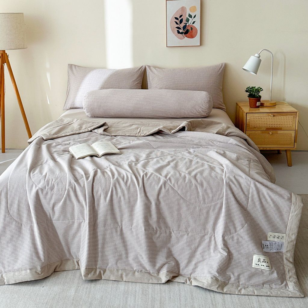 5Pcs Japan Linen |  New Colection  Bedsets Summer Blanket 230*200 Drap Freesize | ID jp025008