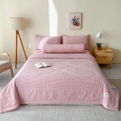 5Pcs Japan Linen |  New Colection  Bedsets Summer Blanket 230*200 Drap Freesize | ID jp025012
