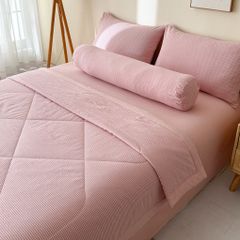 5Pcs Japan Linen |  New Colection  Bedsets Summer Blanket 230*200 Drap Freesize | ID jp025012