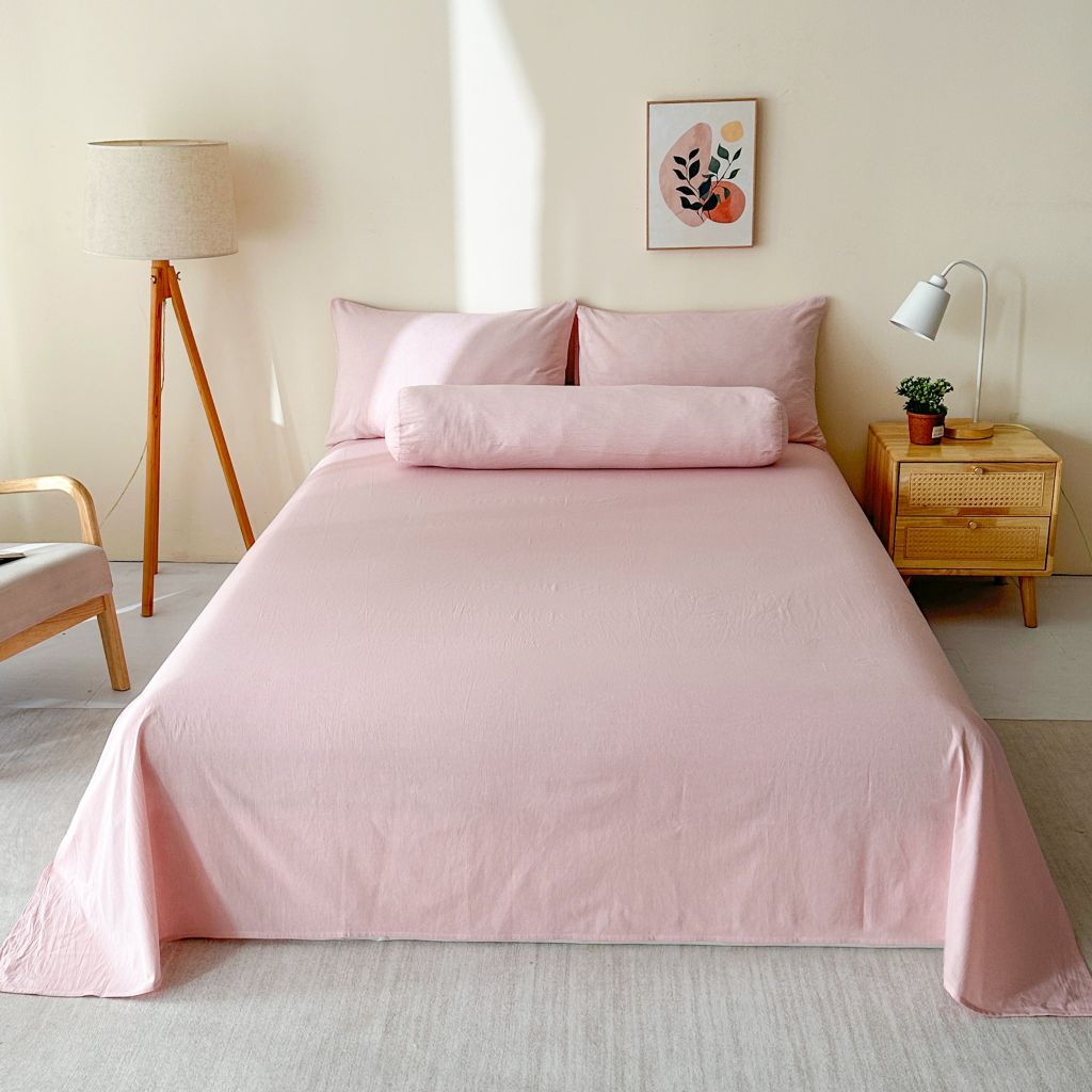 5Pcs Japan Linen |  New Colection  Bedsets Summer Blanket 230*200 Drap Freesize | ID jp025013