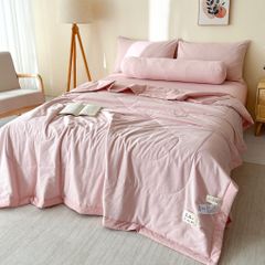 5Pcs Japan Linen |  New Colection  Bedsets Summer Blanket 230*200 Drap Freesize | ID jp025013