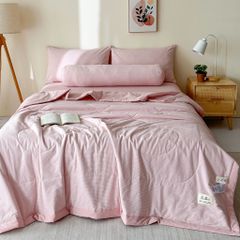5Pcs Japan Linen |  New Colection  Bedsets Summer Blanket 230*200 Drap Freesize | ID jp025013