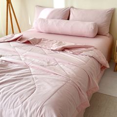 5Pcs Japan Linen |  New Colection  Bedsets Summer Blanket 230*200 Drap Freesize | ID jp025013