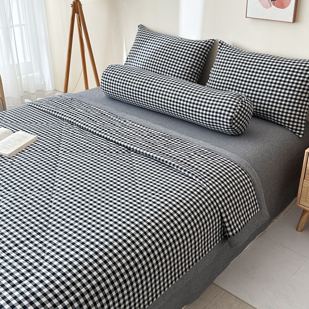 5Pcs Japan Linen |  New Colection  Bedsets Summer Blanket 230*200 Drap Freesize | ID jp025002