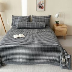 5Pcs Japan Linen |  New Colection  Bedsets Summer Blanket 230*200 Drap Freesize | ID jp025002