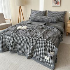 5Pcs Japan Linen |  New Colection  Bedsets Summer Blanket 230*200 Drap Freesize | ID jp025002