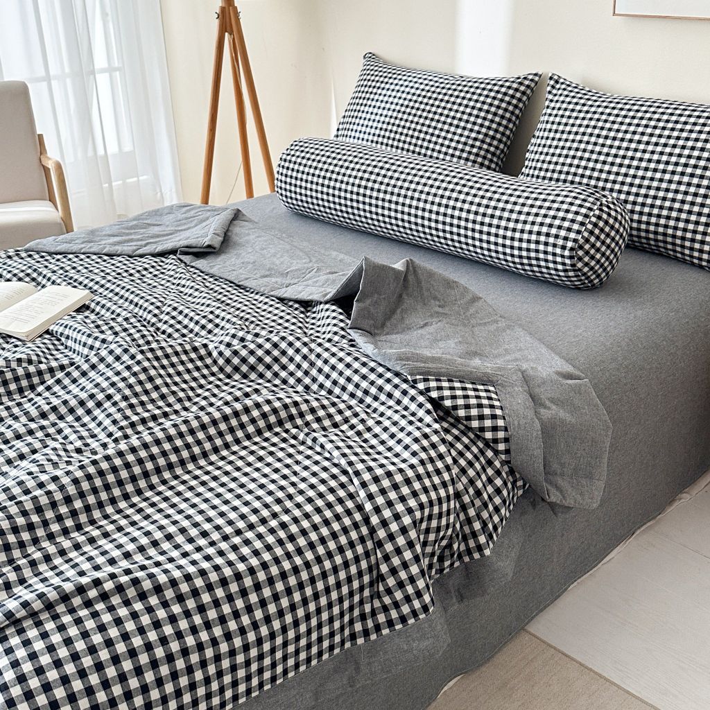 5Pcs Japan Linen |  New Colection  Bedsets Summer Blanket 230*200 Drap Freesize | ID jp025002