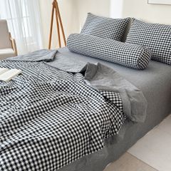 5Pcs Japan Linen |  New Colection  Bedsets Summer Blanket 230*200 Drap Freesize | ID jp025002