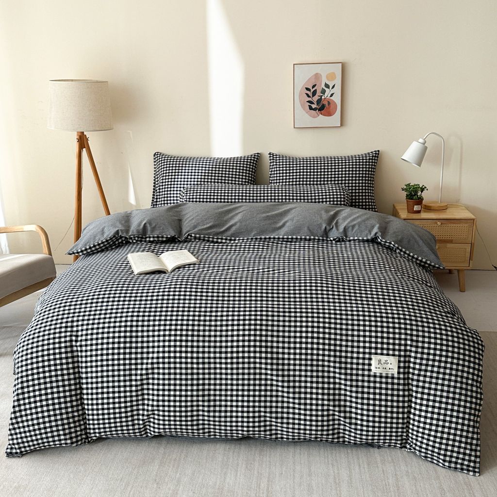 4Pcs Cotton Linen Japan | Set Cotton Đũi Nhật 4 Món Tiêu Chuẩn | ID 4PCSMUJPCLINENID28