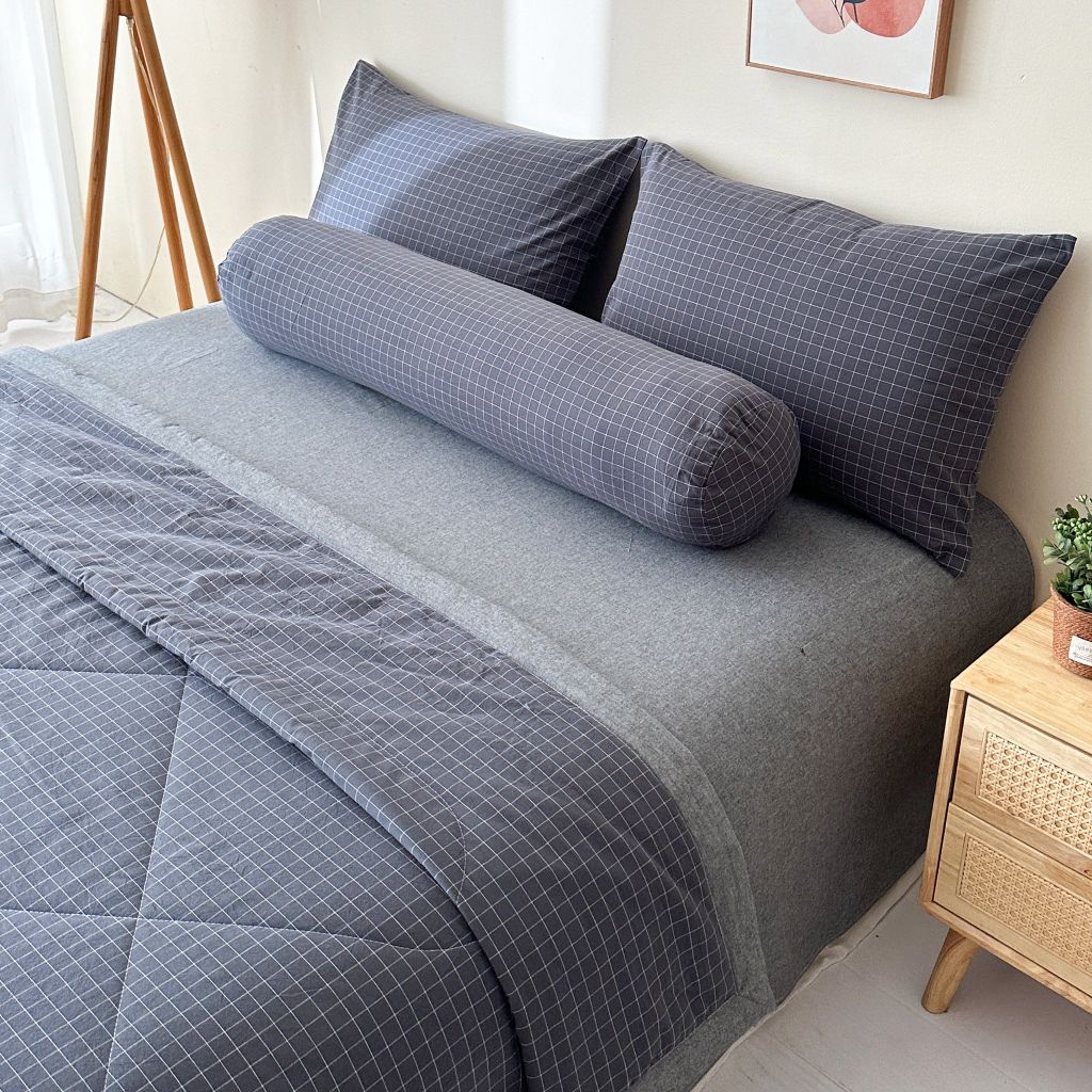 5Pcs Japan Linen |  New Colection  Bedsets Summer Blanket 230*200 Drap Freesize | ID jp025011