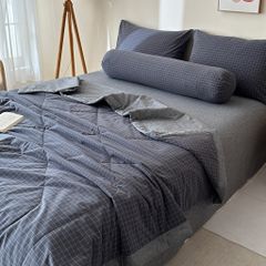 5Pcs Japan Linen |  New Colection  Bedsets Summer Blanket 230*200 Drap Freesize | ID jp025011