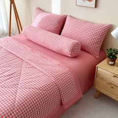5Pcs Japan Linen |  New Colection  Bedsets Summer Blanket 230*200 Drap Freesize | ID jp025006