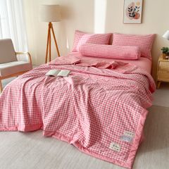 5Pcs Japan Linen |  New Colection  Bedsets Summer Blanket 230*200 Drap Freesize | ID jp025006
