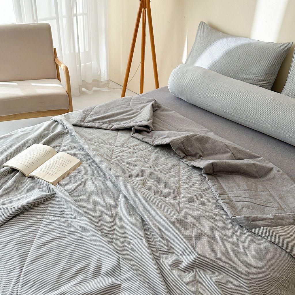 5Pcs Japan Linen |  New Colection  Bedsets Summer Blanket 230*200 Drap Freesize | ID jp025010