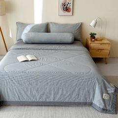 5Pcs Japan Linen |  New Colection  Bedsets Summer Blanket 230*200 Drap Freesize | ID jp025010