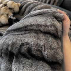 Warm Winter New Arrival Lovewe | 4Pcs Cover Luxury Bed Set Velvet Milk 380gram | ID01 Color DarkGray Wood Grain