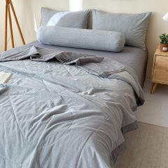 5Pcs Japan Linen |  New Colection  Bedsets Summer Blanket 230*200 Drap Freesize | ID jp025010