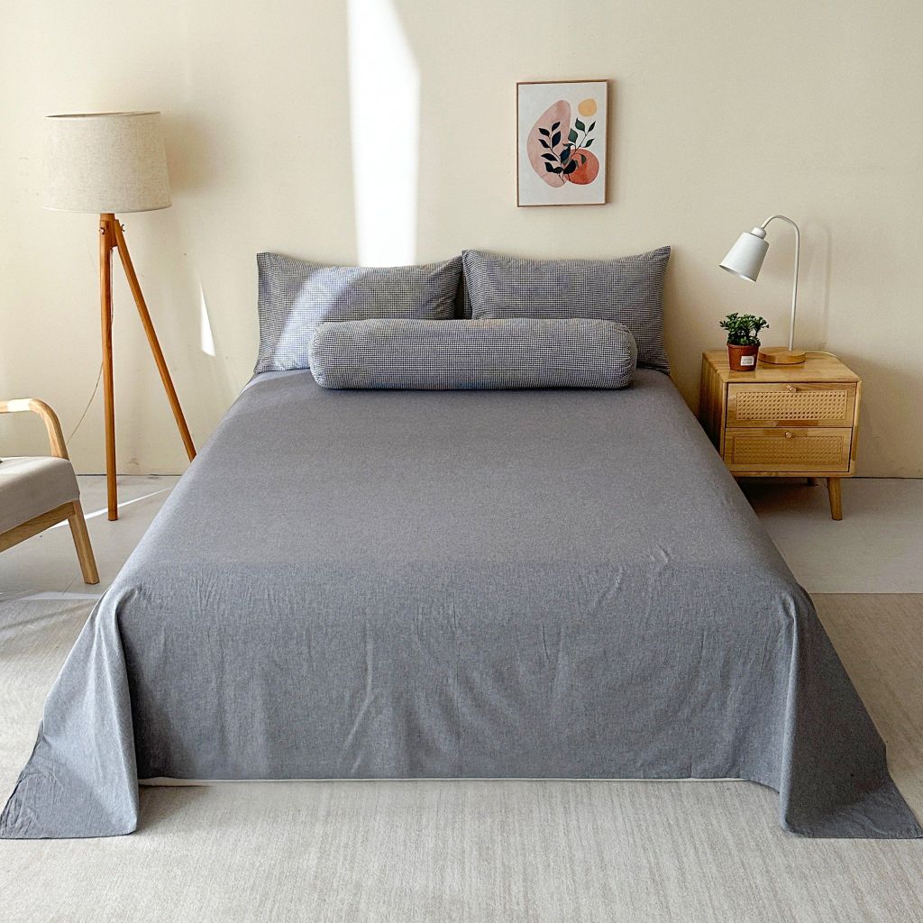 5Pcs Japan Linen |  New Colection  Bedsets Summer Blanket 230*200 Drap Freesize | ID jp025004