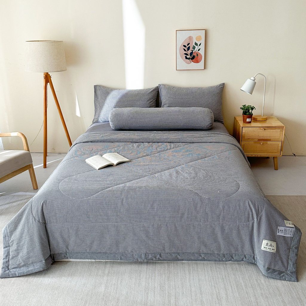 5Pcs Japan Linen |  New Colection  Bedsets Summer Blanket 230*200 Drap Freesize | ID jp025004