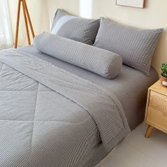 5Pcs Japan Linen |  New Colection  Bedsets Summer Blanket 230*200 Drap Freesize | ID jp025004