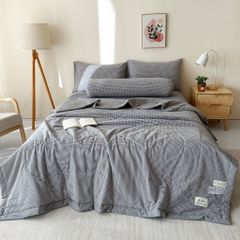 5Pcs Japan Linen |  New Colection  Bedsets Summer Blanket 230*200 Drap Freesize | ID jp025004