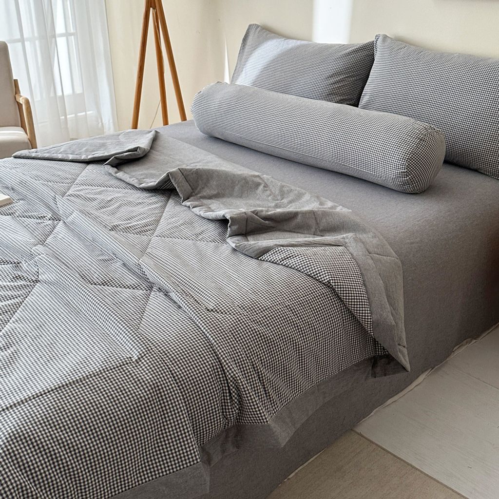 5Pcs Japan Linen |  New Colection  Bedsets Summer Blanket 230*200 Drap Freesize | ID jp025004