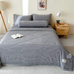 5Pcs Japan Linen |  New Colection  Bedsets Summer Blanket 230*200 Drap Freesize | ID jp025004
