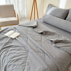 5Pcs Japan Linen |  New Colection  Bedsets Summer Blanket 230*200 Drap Freesize | ID jp025004