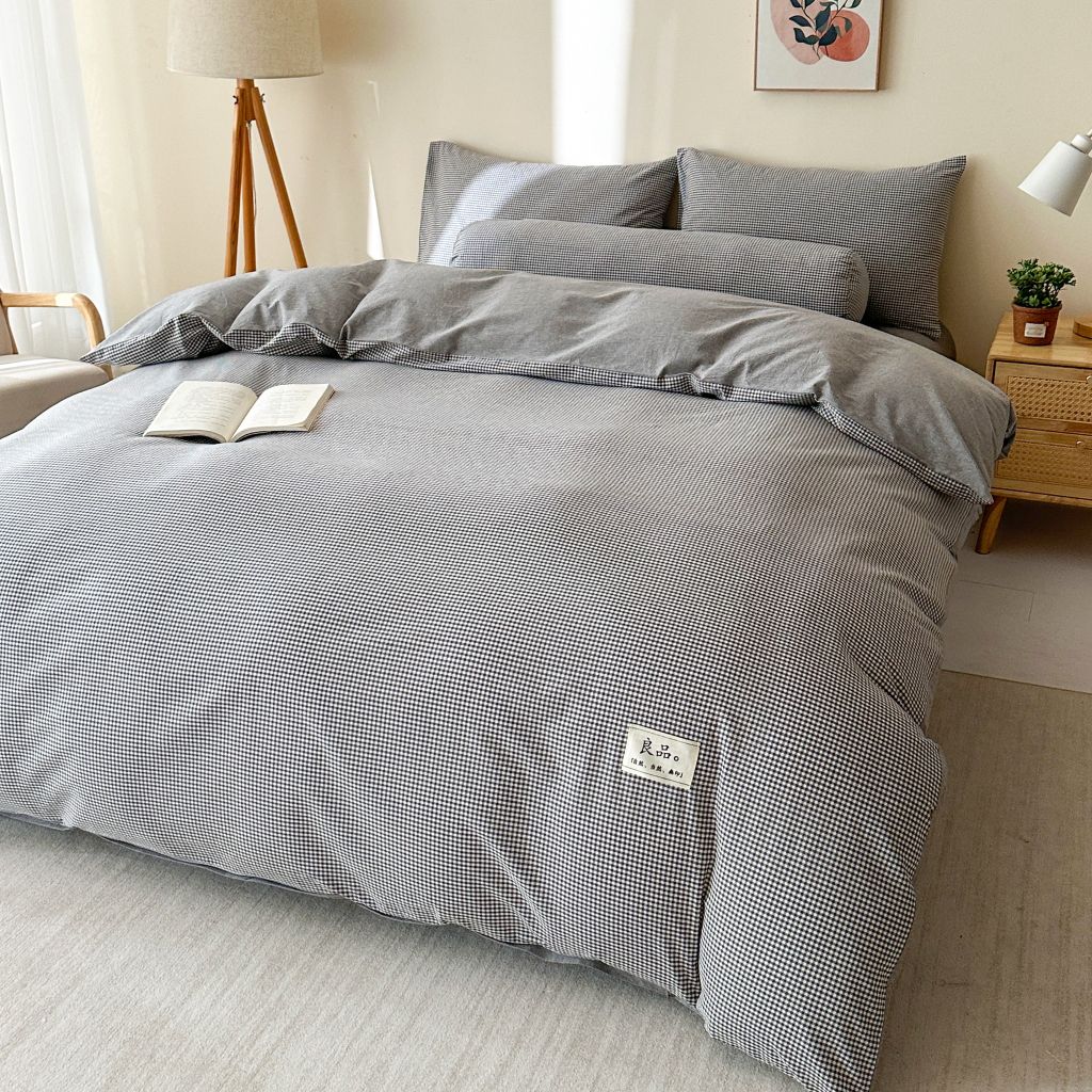 5Pcs Japan Linen |  Standard size duvet cover Bedding Set Drap Freesize | ID CL5P025COV009