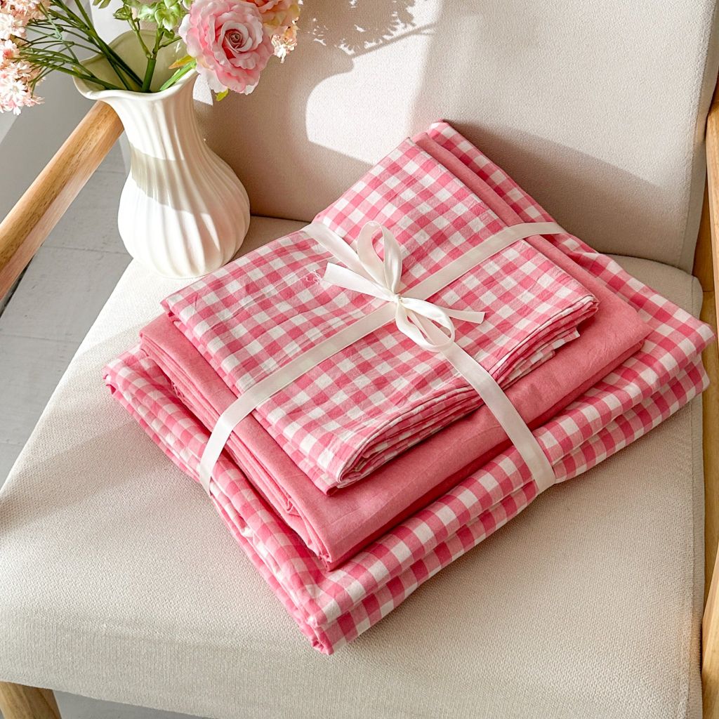 4Pcs Cotton Linen Japan | Set Cotton Đũi Nhật 4 Món Tiêu Chuẩn | ID 4PCSMUJPCLINENID15