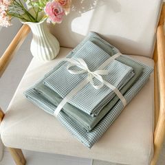 4Pcs Cotton Linen Japan | Set Cotton Đũi Nhật 4 Món Tiêu Chuẩn | ID 4PCSMUJPCLINENID27