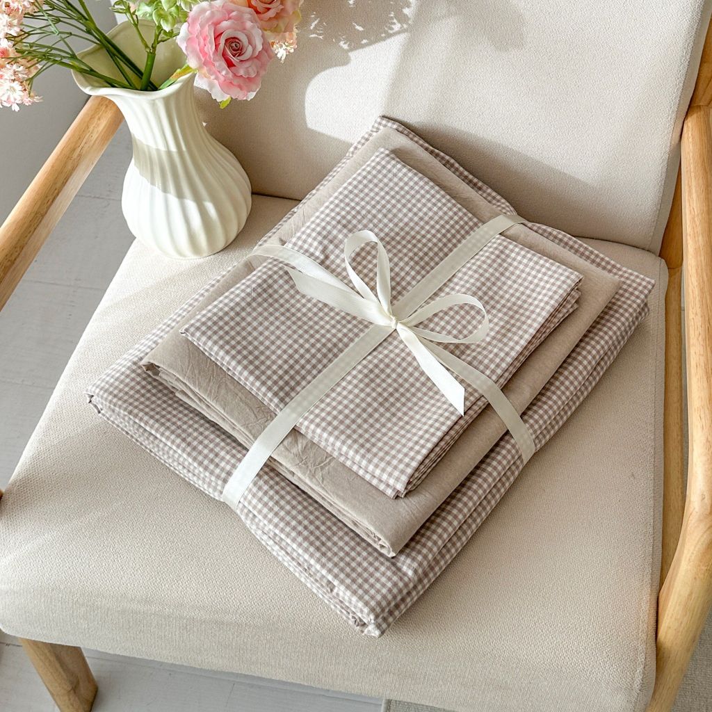 5Pcs Japan Linen |  Standard size duvet cover Bedding Set Drap Freesize | ID CL5P025COV007