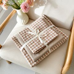 5Pcs Japan Linen |  Standard size duvet cover Bedding Set Drap Freesize | ID CL5P025COV004