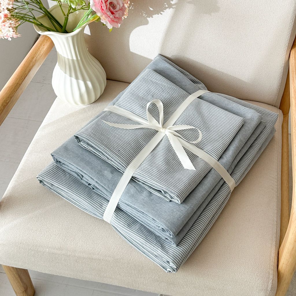 5Pcs Japan Linen |  Standard size duvet cover Bedding Set Drap Freesize | ID CL5P025COV014