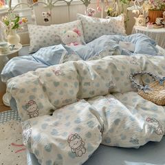 4Pcs Cloud Linen | Set Đũi Mây Phong cách trẻ trung hiện đại | ID 4PCSCLOUDLINE21
