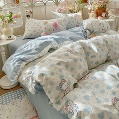 4Pcs Cloud Linen | Set Đũi Mây Phong cách trẻ trung hiện đại | ID 4PCSCLOUDLINE21