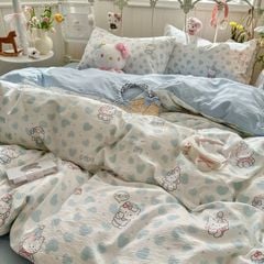 4Pcs Cloud Linen | Set Đũi Mây Phong cách trẻ trung hiện đại | ID 4PCSCLOUDLINE21