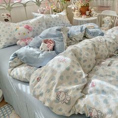 4Pcs Cloud Linen | Set Đũi Mây Phong cách trẻ trung hiện đại | ID 4PCSCLOUDLINE21